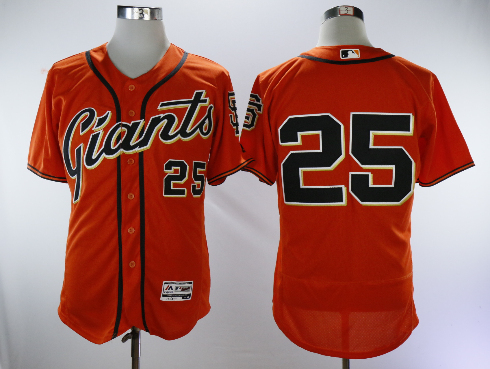 Men San Francisco Giants #25 Bonds Orange Throwback MLB Jerseys->san francisco giants->MLB Jersey